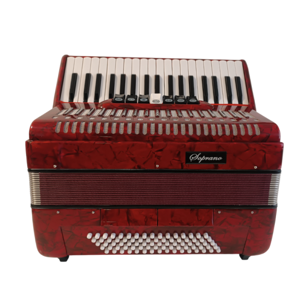 Soprano Harmonika 80 basova 37K (DC-301RD) crvena boja - Image 9
