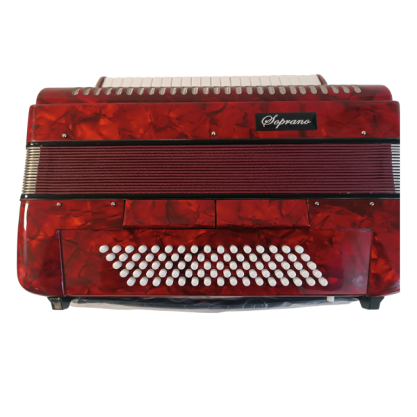 Soprano Harmonika 80 basova 37K (DC-301RD) crvena boja - Image 4
